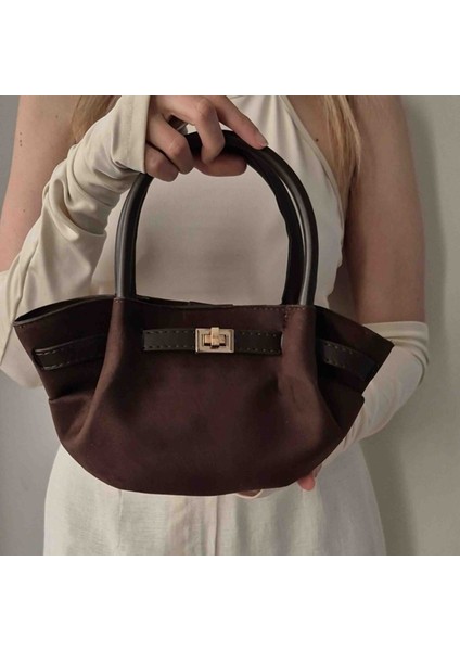 Kadın Elina Kemer Detaylı Mini Nubuk Çanta Acı Kahve fiyatları