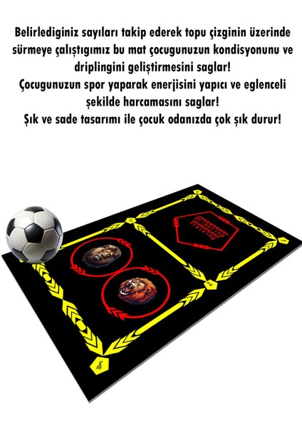 Elite Futbol Dribbling Matı Oyun Matı Futbol Oyun Halısı Çocuk Odası Halısı Oyuncak Mat 1 Adet fiyatları