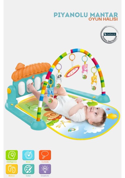 Elite Piyanolu Mantar Bebek Oyun Halısı 1 Adet