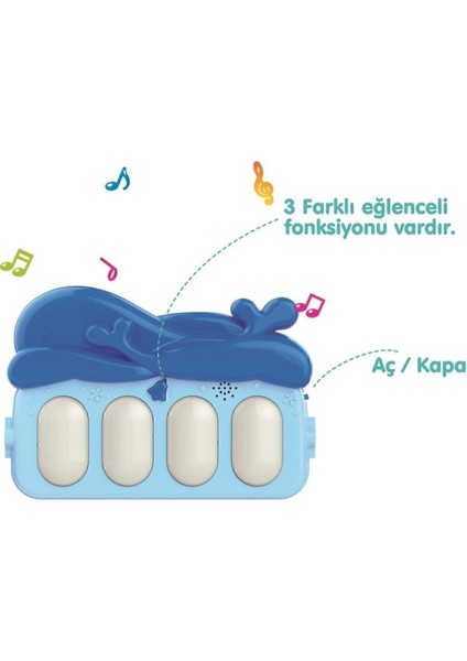 Elite Balina Piyanolu Oyun Halısı Müzikli Jimnastik Merkezi 1 Adet modelleri