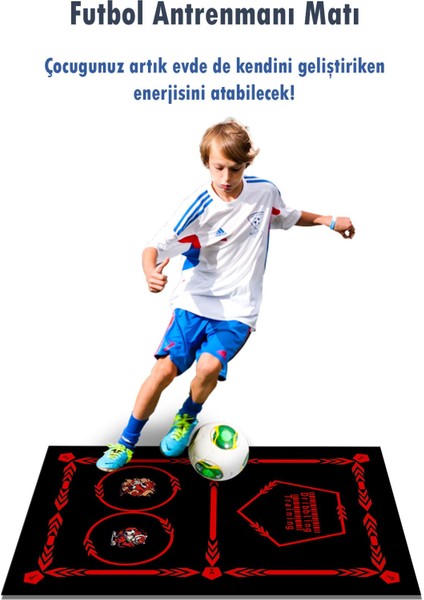 Elite Futbol Dribbling Matı Oyun Matı Futbol Oyun Halısı Çocuk Odası Halısı Oyuncak Mat 1 Adet