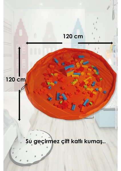 Elite Oyuncak Çantası - LEGO Çantası - Oyun Alanı - Su Geçirmez Çift Katlı Kumaş 1 Adet fırsatları