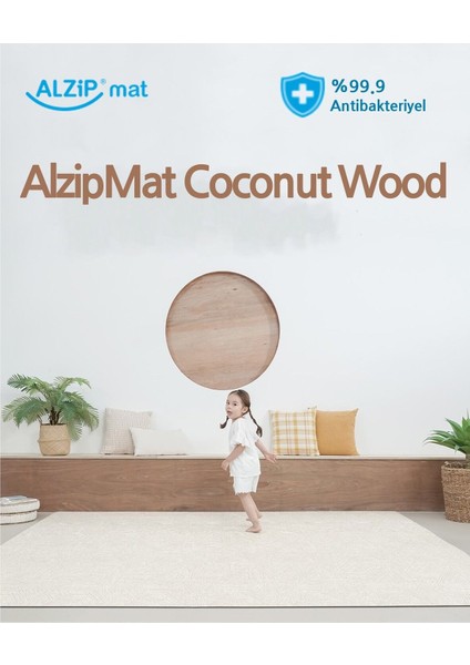 Elite Coconut Wood Bebek Oyun Matı / Antialerjik Çocuk Halısı 240X140/200X140 1.2cm 1 Adet