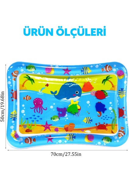 Elite Sulu Oyun Matı Balık Figürlü Bebek Çocuk Oyun Oynama Halısı Zeka Koordinasyon Geliştirici Aktivite 1 Adet