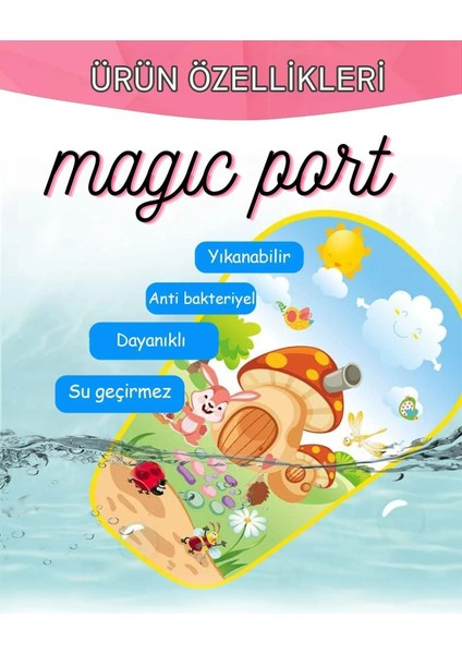 Elite Sevimli Piyanolu Sesli Işıklı Aynalı Oyun Halısı %100 Hijyenik Toksit Olmayan Çevre Dostu Üründür 1 Adet