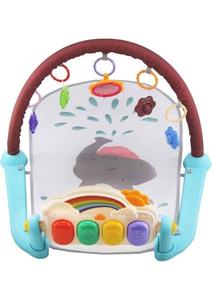 Elite Babycim Piyanolu Gökkuşağı Oyun Halısı 1 Adet modelleri