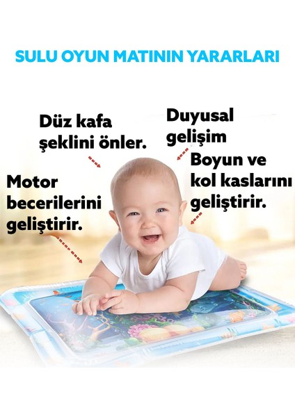 Elite Sulu Oyun Matı Yenidoğan Bebek Yemek Yeme Aktivite Alanı 0-1 Yaş Çocuk Jimnastik Spor Oyun Havuzu 1 Adet