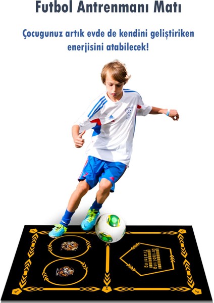 Elite Futbol Dribbling Matı Oyun Matı Futbol Oyun Halısı Çocuk Odası Halısı Oyuncak Mat 1 Adet