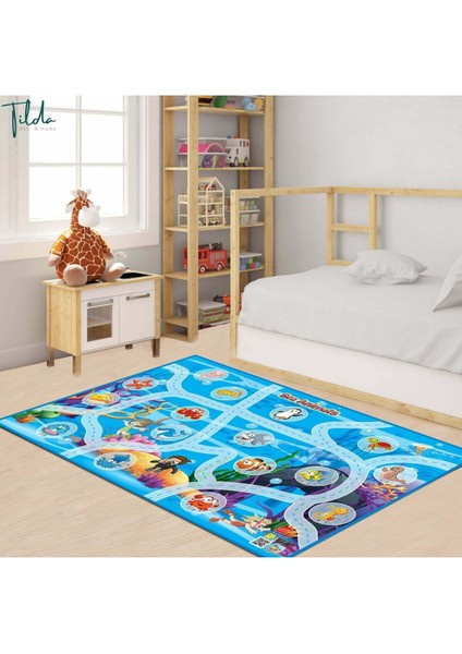 Elite Oyun Halısı Deniz Canlıları 150×100 cm Büyük Boy - Mobil Uygulamayla Konuşabilen Oyun Matı - Eğitici 1 Adet fırsatları