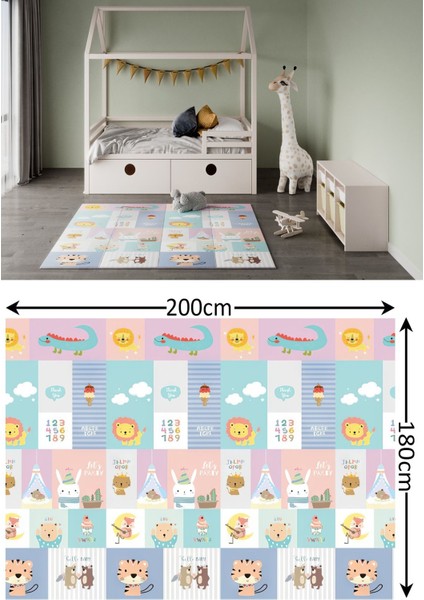 Elite City Pulse Katlanabilir Çift Taraflı Oyun Matı-Oyun Halısı 180X200X0.8 cm (Taşıma Çantalı) 1 Adet fırsatları
