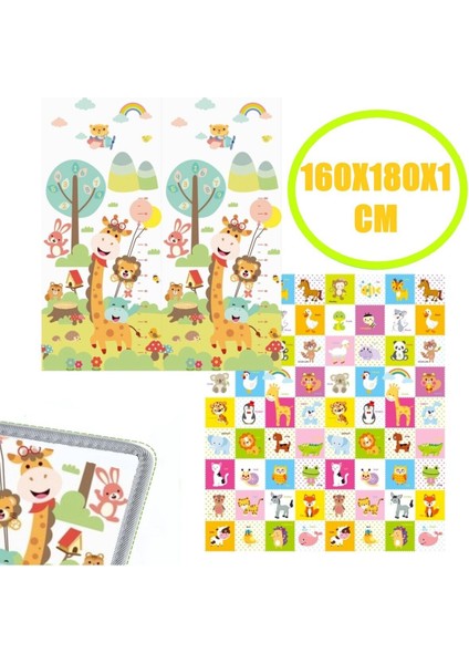 Elite Giraffe Premium Katlanabilir Oyun Matı Oyun Halısı 160X180X1 cm ( Özel Koruyucu Kenar Biyeli ) 1 Adet modelleri