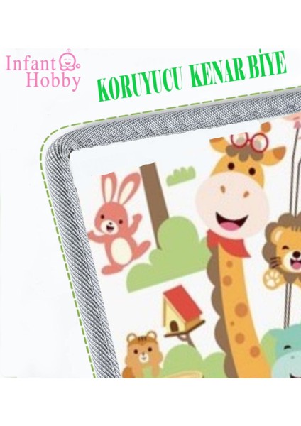 Elite Giraffe Premium Katlanabilir Oyun Matı Oyun Halısı 160X180X1 cm ( Özel Koruyucu Kenar Biyeli ) 1 Adet fırsatları