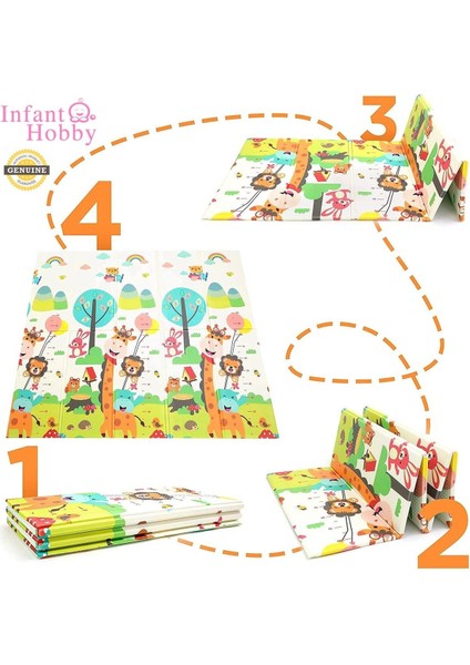 Elite Giraffe Premium Katlanabilir Oyun Matı Oyun Halısı 160X180X1 cm ( Özel Koruyucu Kenar Biyeli ) 1 Adet indirimleri