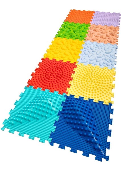 Elite 10 Modüllü Ortopedik Halı Çocuk Duyu Matları Puzzle Çocuk Masaj Halıları OH102 1 Adet