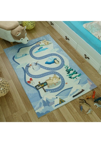 Elite Çocuk Oyun Matı Bebek Minderi Sibirya Kurdu 100X150 1 Adet