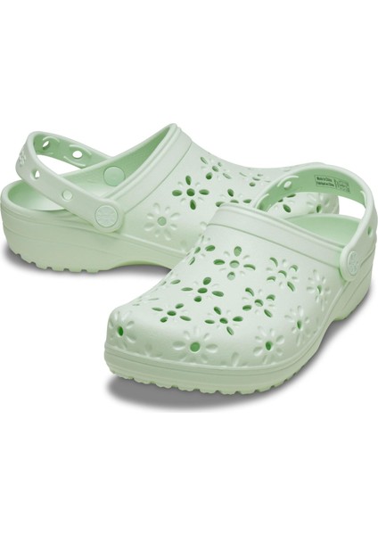 Classic Floral Cut Out Kadın Terlik fiyatları