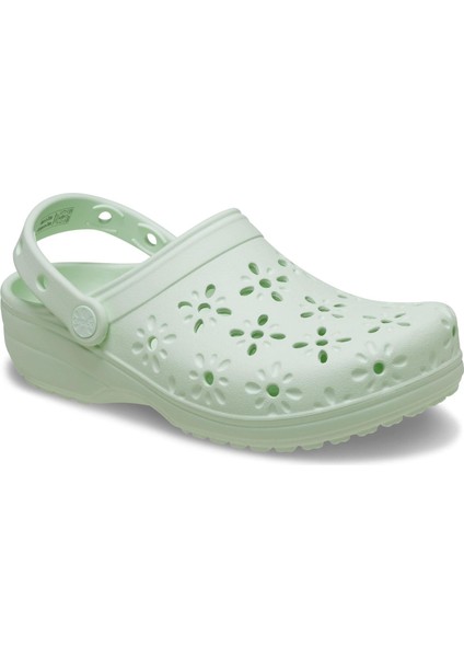 Classic Floral Cut Out Kadın Terlik indirimleri