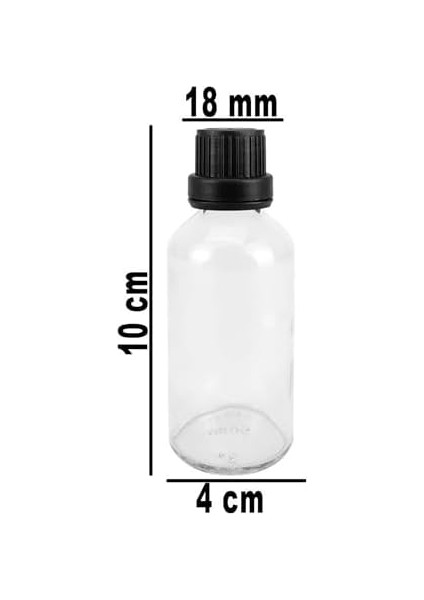 6 Lı 50 ml Siyah Kilit Kapaklı Cam Zencefil Shot Tavuk Suyu Şişesi Hediyelik Küçük Şişe