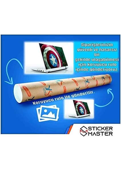 Masters Türk Bayrağı Sticker 20 cm