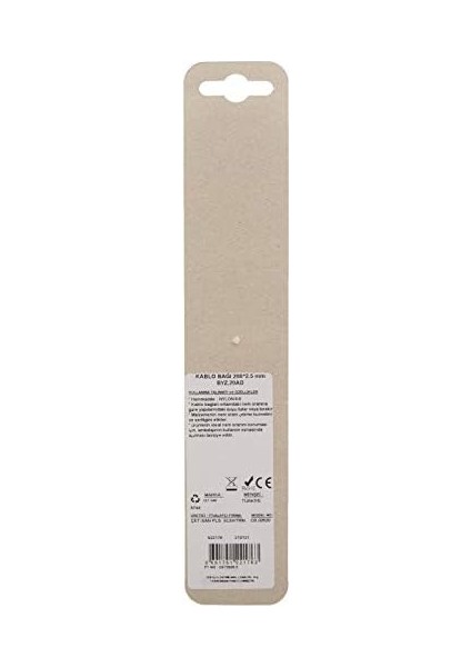 Kablo Bağı 200 x 2.5 mm 20 Adet Beyaz