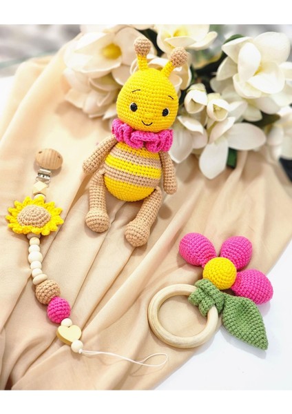 Elite Amigurumi Fuşya Ari Set 1 Adet
