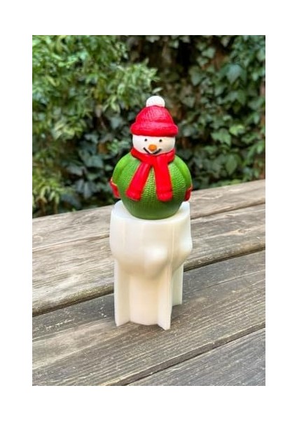 Concept 3D Christmas Kardan Adam Silikon Mum Kalıbı