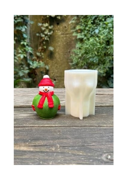 Concept 3D Christmas Kardan Adam Silikon Mum Kalıbı
