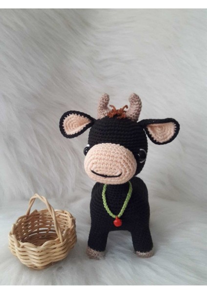 Sevimli Kara Koç Amigurumi Organik Oyuncak 1 Adet modelleri