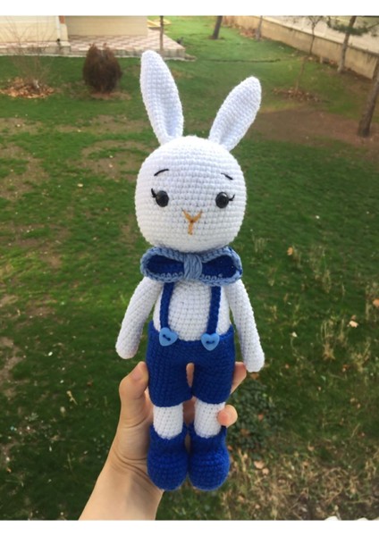 Amigurumi Tulumlu Tavşan 1 Adet