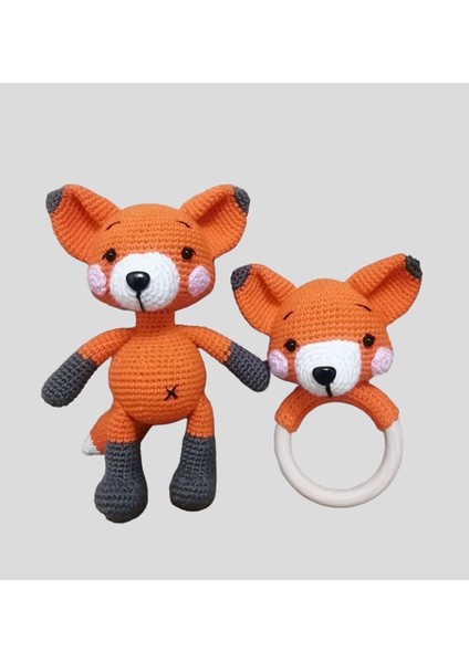 Amigurumi Tilki Ikili Set 1 Adet