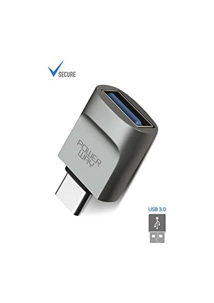 Type-C To USB 3.0 (Yüksek Hızlı) Veri Aktarımı Otg Çevirici Dönüştürücü Adaptör