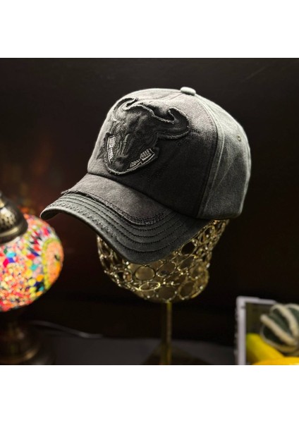 Erkek & Kadın Hayvan Figürlü Eskitme Vintage Unisex Şapka / Günlük Spor Yazlık Şapka