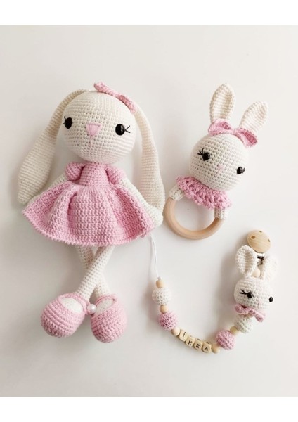 Elite Amigurumi Uzun Kulak Tavsan 3lu Set 1 Adet