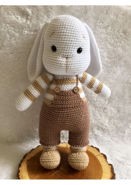 Amigurumi Sevimli Tulumlu Tavşan 1 Adet