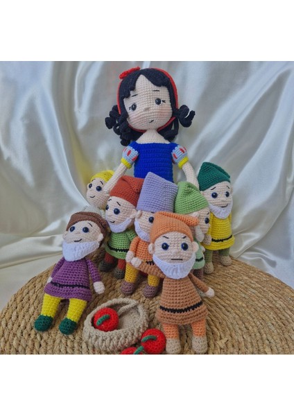 Amigurumi Pamuk Prenses ve Yedi Cüceler 1 Adet