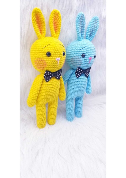 23CM 2li Amigurumi Tavşan Doğum Günü Hediyesi Bebek Hediyelik Çocuk Hediyelik Karne Hediyesi 1 Adet modelleri