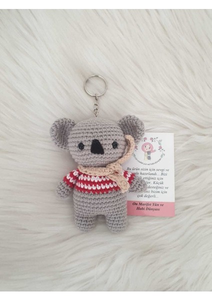 Amigurumi Organik Örgü Oyuncak Anahtarlık 1 Adet