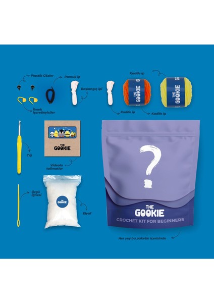 Dörtlü Paket Tığ Kiti, Amigurumi Örgü Seti 1 Adet fırsatları