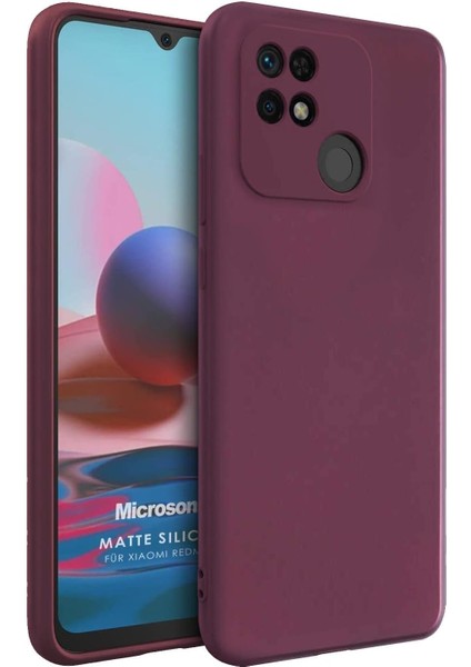 Matte Silicone Xiaomi Poco C40 Için Kılıf Mor [poco C40 ile Uyumlu Kılıf - Mor]