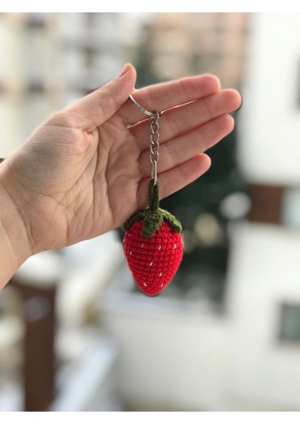 Elite Amigurumi Çilek Anahtarlık 1 Adet