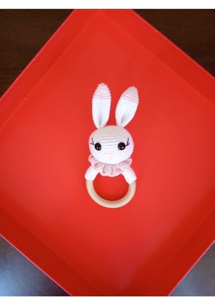 Amigurumi Örgü Uyku Arkadaşı- Çıngıraklı Diş Kaşıyıcı - Emzik Askısı Set 1 Adet fırsatları