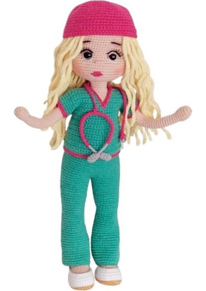 Hemşire Barby Bebek Amigurumi Organik Oyuncak 1 Adet fiyatları