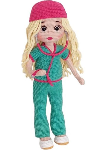 Hemşire Barby Bebek Amigurumi Organik Oyuncak 1 Adet modelleri