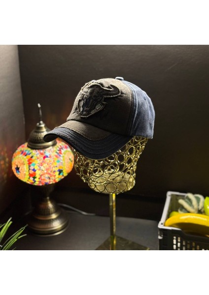 Erkek & Kadın Hayvan Figürlü Eskitme Vintage Unisex Şapka / Günlük Spor Yazlık Şapka
