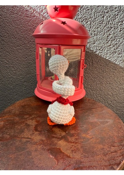 Elite El Yapımı Örgü Beyaz Ördek Oyuncak Amigurumi 1 Adet