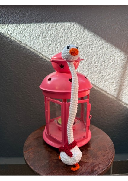 Elite El Yapımı Örgü Beyaz Ördek Oyuncak Amigurumi 1 Adet