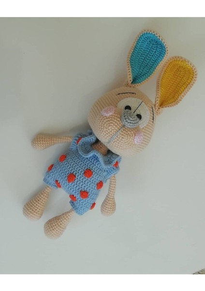 Benekli Tavşan Amigurumi Organik Oyuncak 1 Adet fiyatları