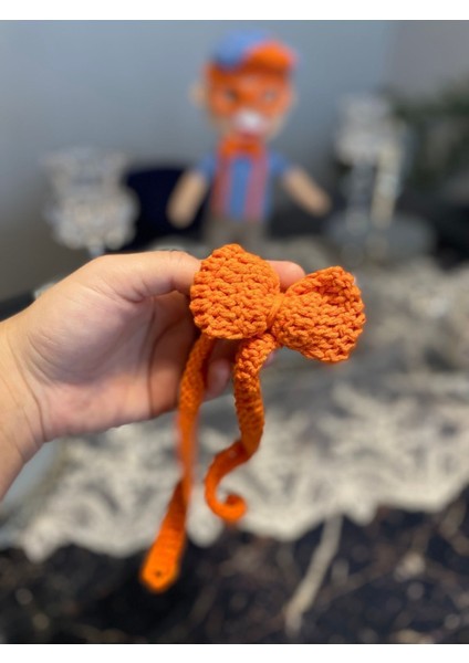 Elite 30-35CM Amigurumi Oyuncak Blippi (Papyon Hediyeli) Isim Işlenebilir 1 Adet