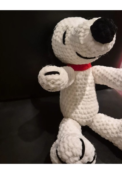 Elite Amigurumi Snoppy Pelus Organik Oyuncak Cocuk Uyku Arkadaşı 1 Adet
