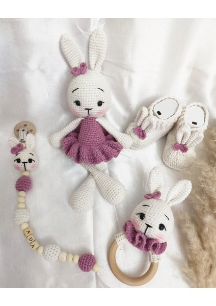 Elite Amigurumi 4lü Lena Tavsan Set 1 Adet